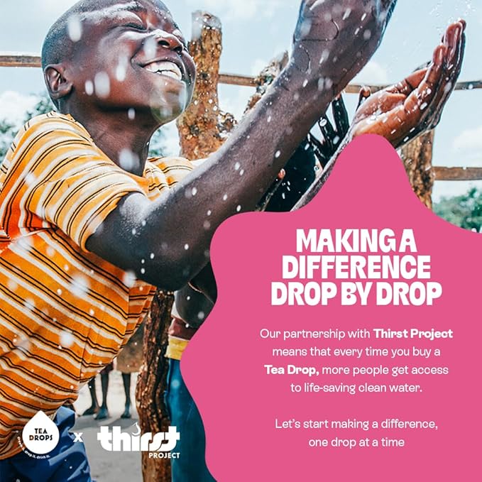 Tea Drops Rose Earl Grey Tea With Organic Rose Petals | Organic Bagless Loose Leaf | Prebiotic, Nutrient Rich Caffeinated | Iced or Hot | 2 Pack - 20 Drops Total