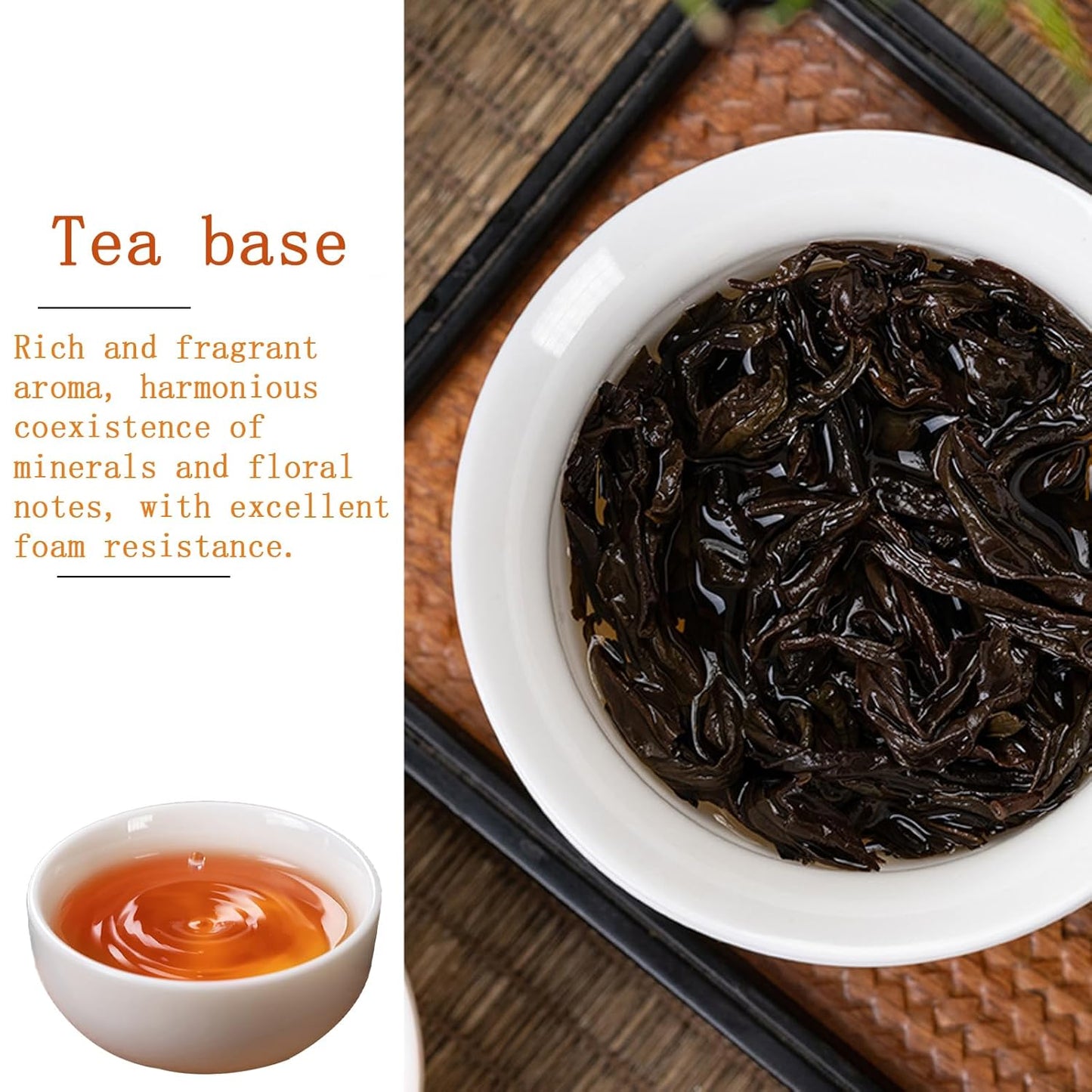 Dahongpao Oolong Tea Loose Leaf Da Hong Pao Big Red Robe Oolong Tea Chinese Tea Fujian Wuyi Mountain 大红袍 乌龙茶 岩茶 4.23oz /120g