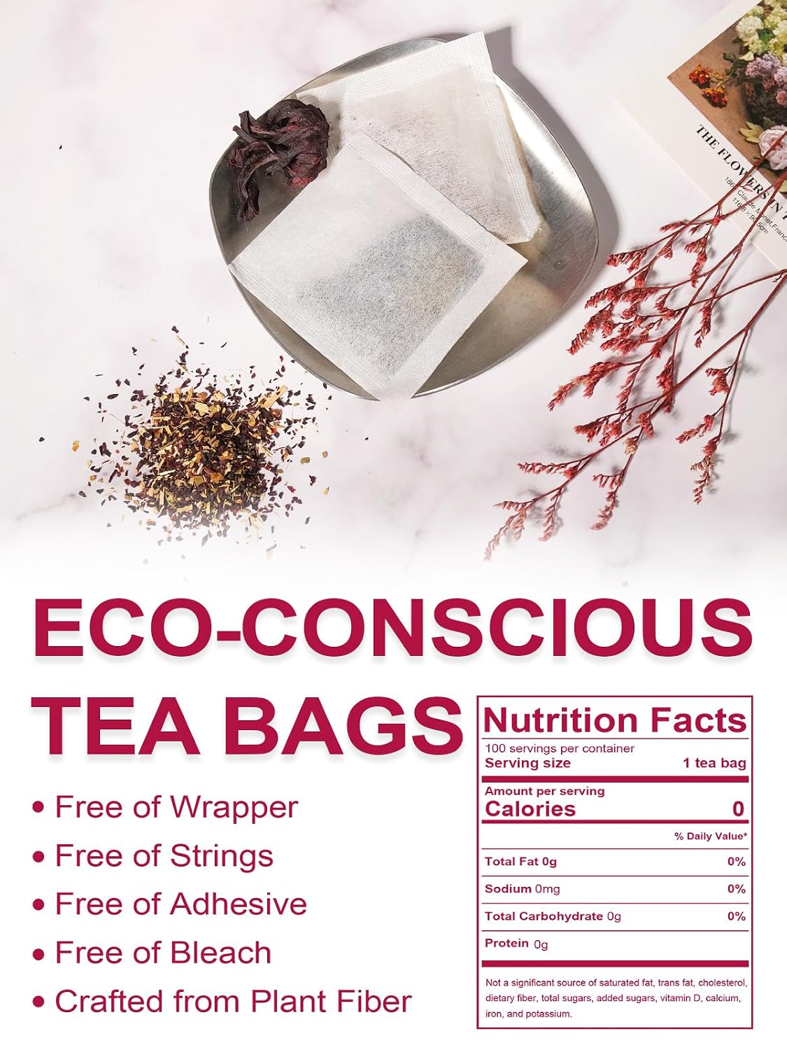 TeeLux Raspberry Hibiscus Tea Bags