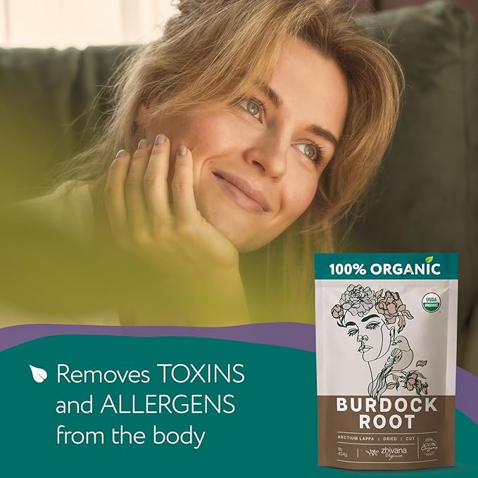 Super Value Pack 10 LB - Organic Burdock Root Tea - Greater Burdock Root Herb