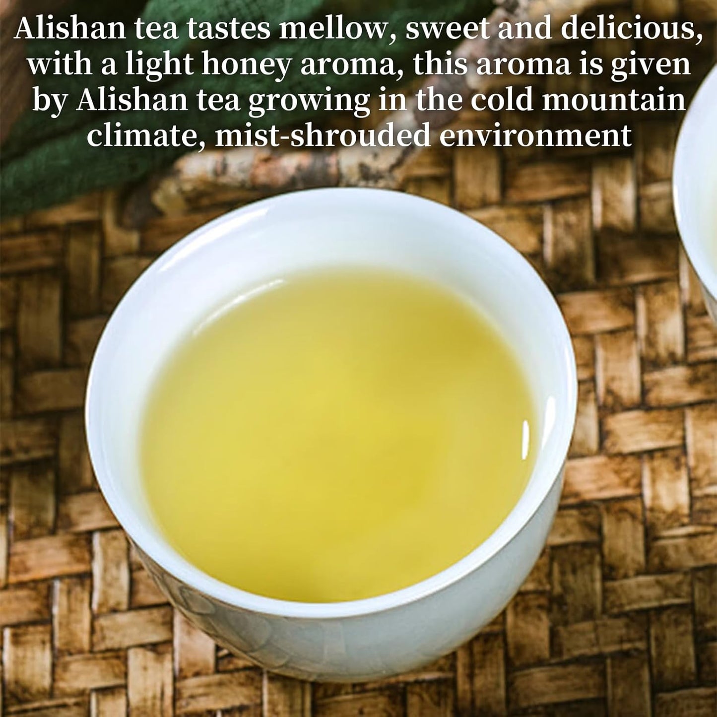 XIXICHA Taiwan Tea Alishan Oolong Tea Loose Leaf Taiwanese Green Oolong Tea Taiwan Loose Leaf Health and Delicious Multiple Brewing 150g/5.3oz 阿里山 乌龙茶