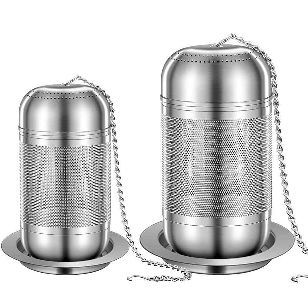 BOMANSI BOMS 2Pack Tea Strainers for Loose Tea, Extra Fine Mesh Tea Infuser, 316 Stainless Steel Loose Leaf Tea Steeper, Tea