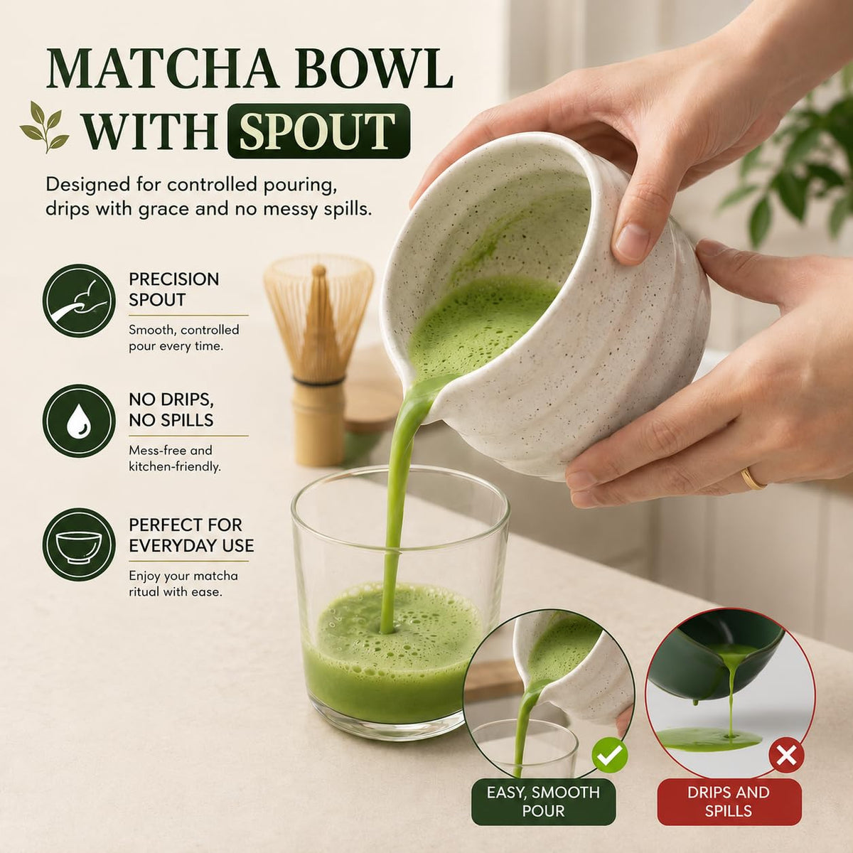 BARISTA EMPEROR® MATCHA WHISK SET PREMIUM 11pcs - Professional Matcha Kit Set with Matcha Bowl, Matcha Whisk, Milk Frother