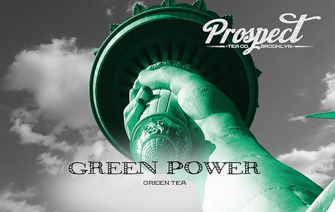 Prospect Tea Co. Green Power Caffeinated Tea Pods Compatible with K Cup Brewers Including 2.0, 40 Count