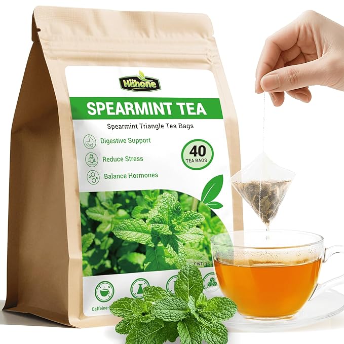 Peppermint Tea Bags - Caffeine & Sugar Free, 50 Teabags