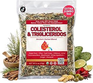Herbalista - Colesterol Herbal Compound Tea 5oz (141g) – 100% Natural Infusion – Compuesto Ancestral Hierbas Naturales – Makes 40+ Cups – Herbal Mixture – Té Bienestar Ancestral – Non-GMO | No Cafeína