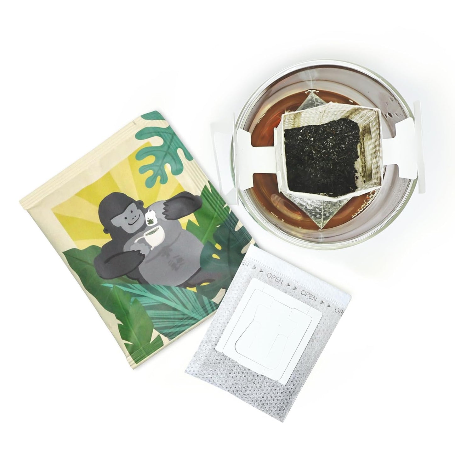 Fonming Tea Tieguanyin Oolong Tea Drip Bags, Quick Brewing Design, 7 Count Box, Whole Leaf Quality, Individual Tea Bags
