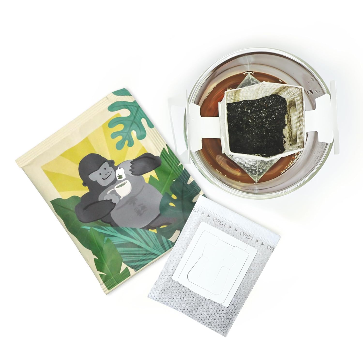 Fonming Tea Tieguanyin Oolong Tea Drip Bags, Quick Brewing Design, 7 Count Box, Whole Leaf Quality, Individual Tea Bags