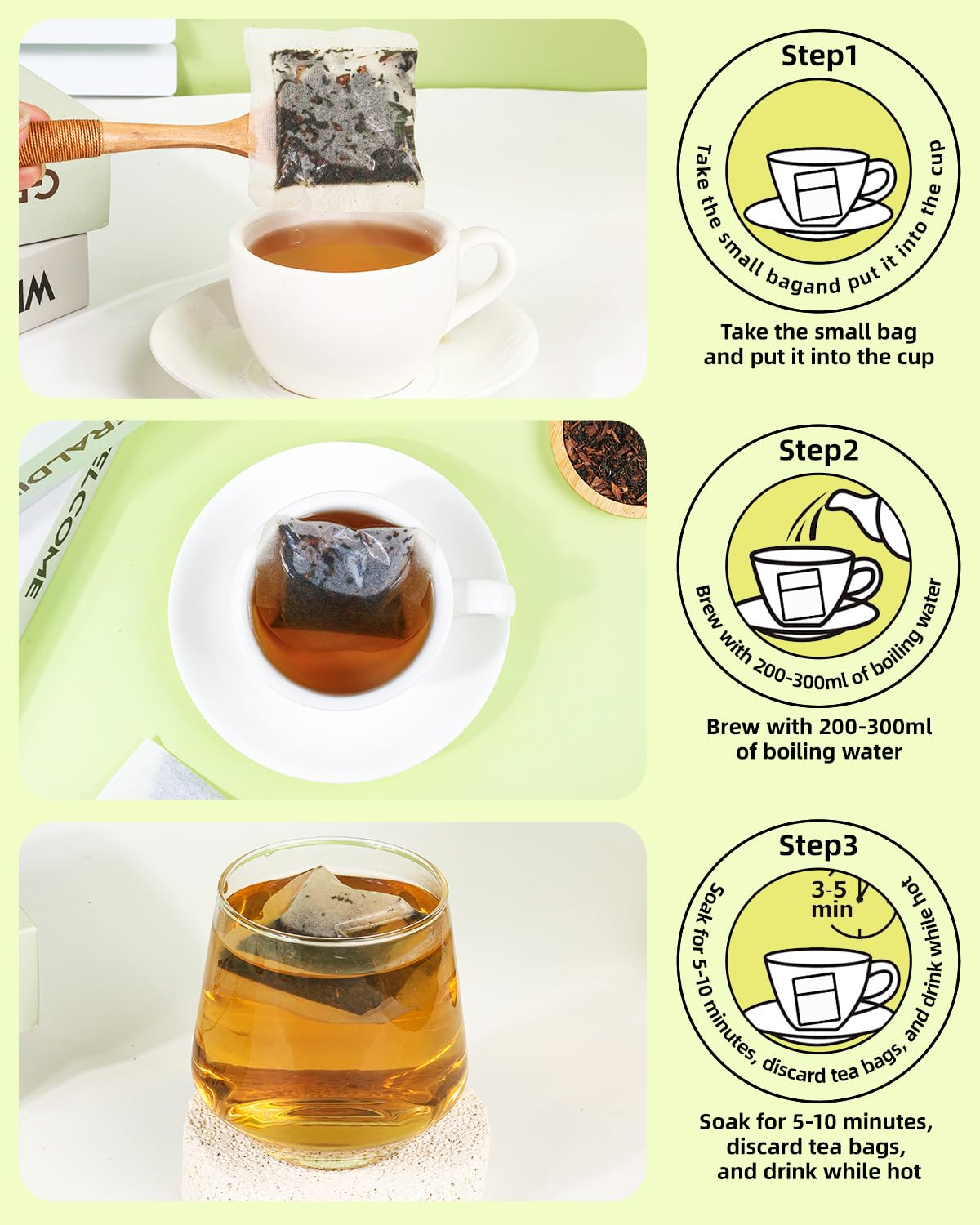 Dandelion Tea Bags 60 Count, Dandelion Root &amp; Leaf Herbal Detox Tea for Liver &amp; Kidney Health, Supports Digestion &amp; Immune System - 100% Natural, Caffeine-Free, Non-GMO, No Additives