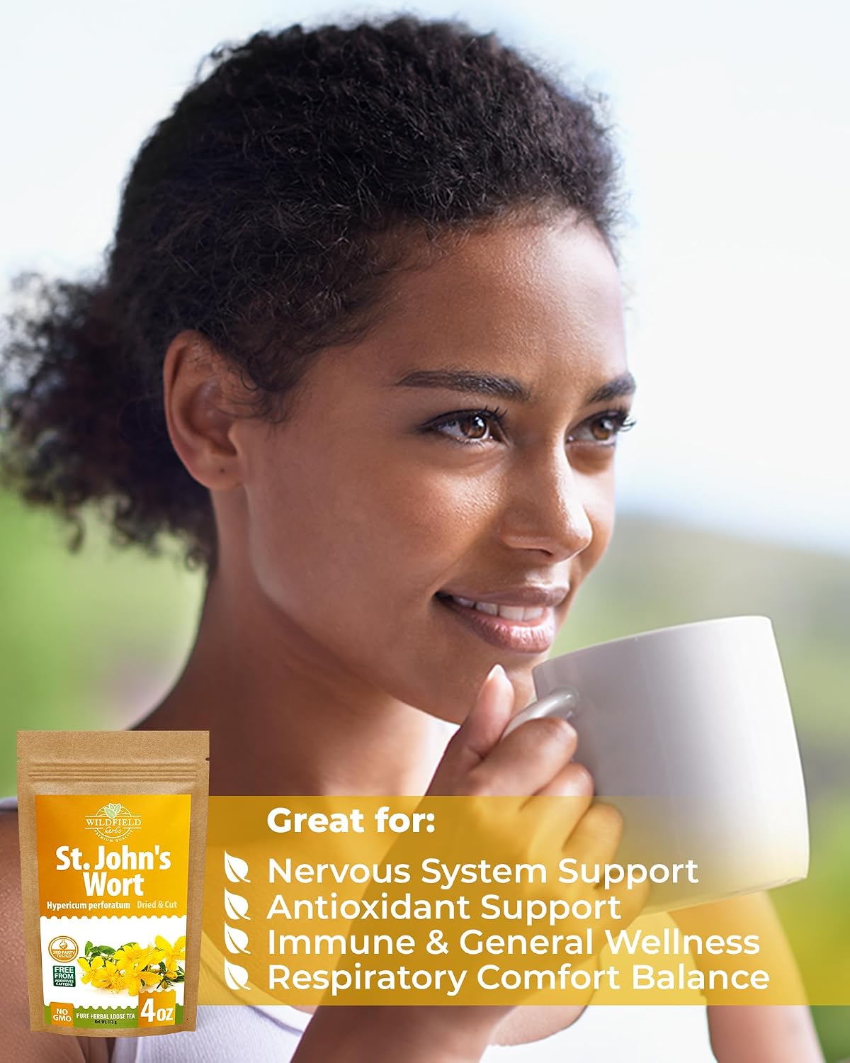 4 oz. St Johns Wort Herb Herbal Tea (Hypericum) - 113g Hierba De San Juan Herb Tea