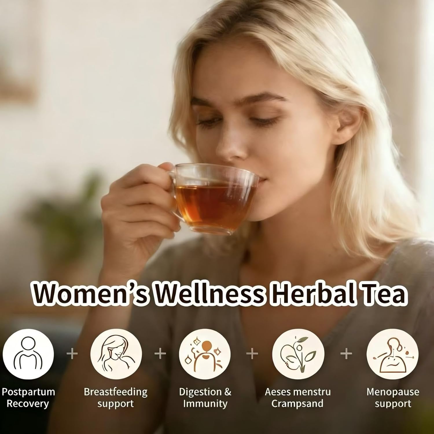 Ginger Goji Berry Jujube Dates Tea,Traditional Chinese Herbal Tea,Sweet & Spicy,Tea Gift for Women,No Additives, Caffeine Free,Organic,Non-GMO,20 Tea Bags(100g)