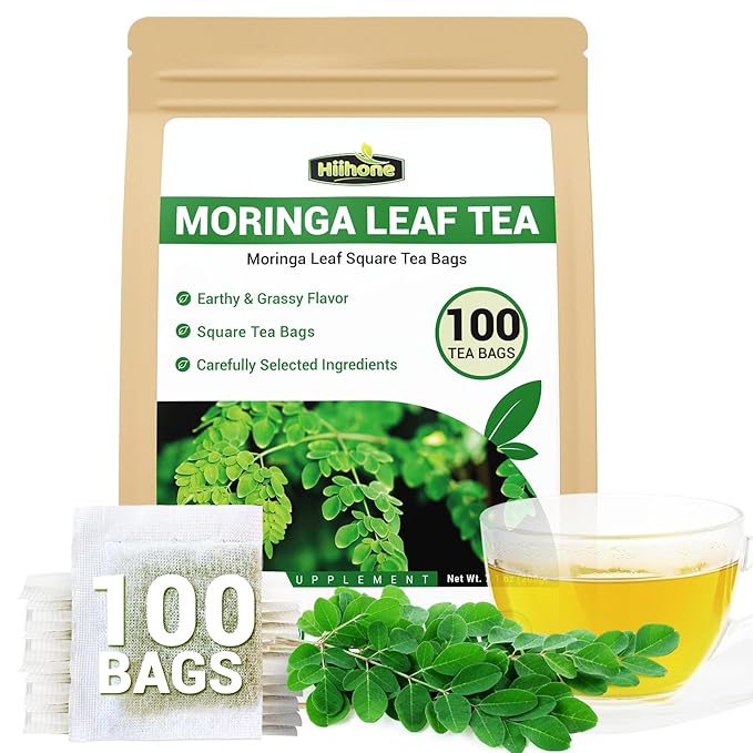 Moringa Leaf Tea - Caffeine Free, 100 Teabags