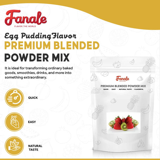 Fanale Egg Pudding Milk Tea Powder, Instant Flavoring Powder, 2.2lbs Pk-1 | Instant Flavoring Mix Perfect for Boba Milk Tea, Smoothies, Baking &amp; Desserts. Rich &amp; Creamy Beverage Powder, Easy to Prep