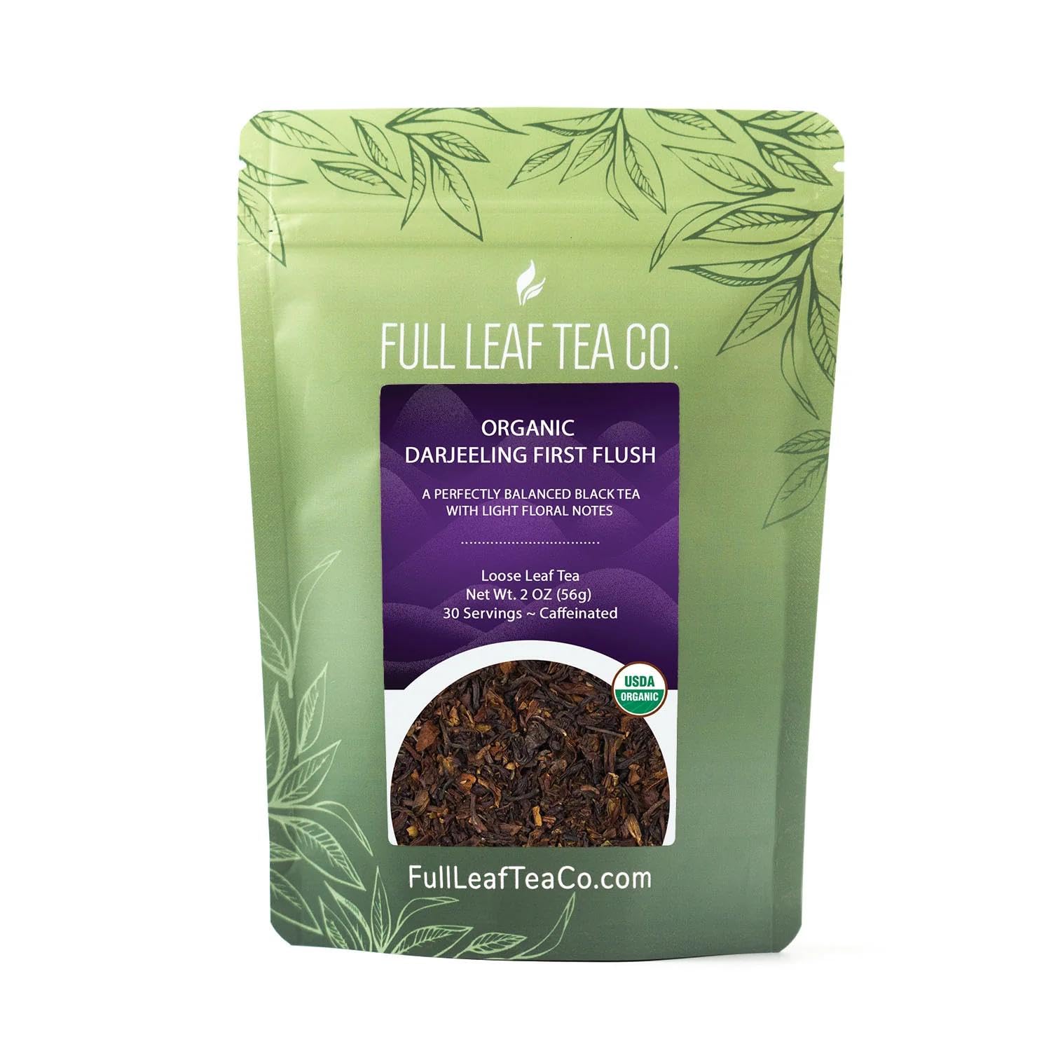 Organic Darjeeling First Flush - 2 oz Bag (approx. 30 servings) | Full Leaf Tea Company