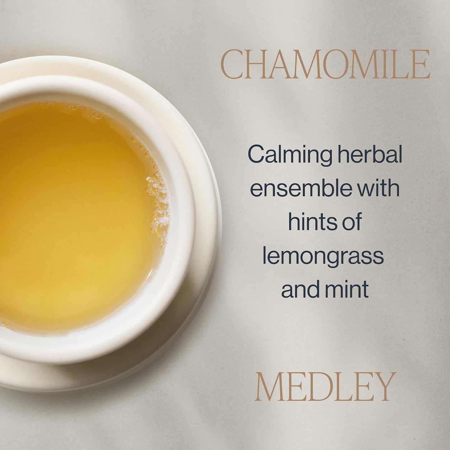Rishi Tea Chamomile Medley Organic Herbal Tea Bags, Caffeine Free, 90ct | Calming Chamomile Tea Blend with Lemon Verbena and Mint, Sustainable, 90 Servings