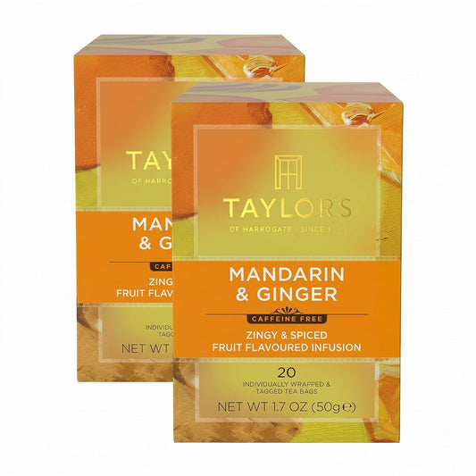 Taylors of Harrogate Mandarin &amp; Ginger Infusion, 20 Teabags (Pack of 2)