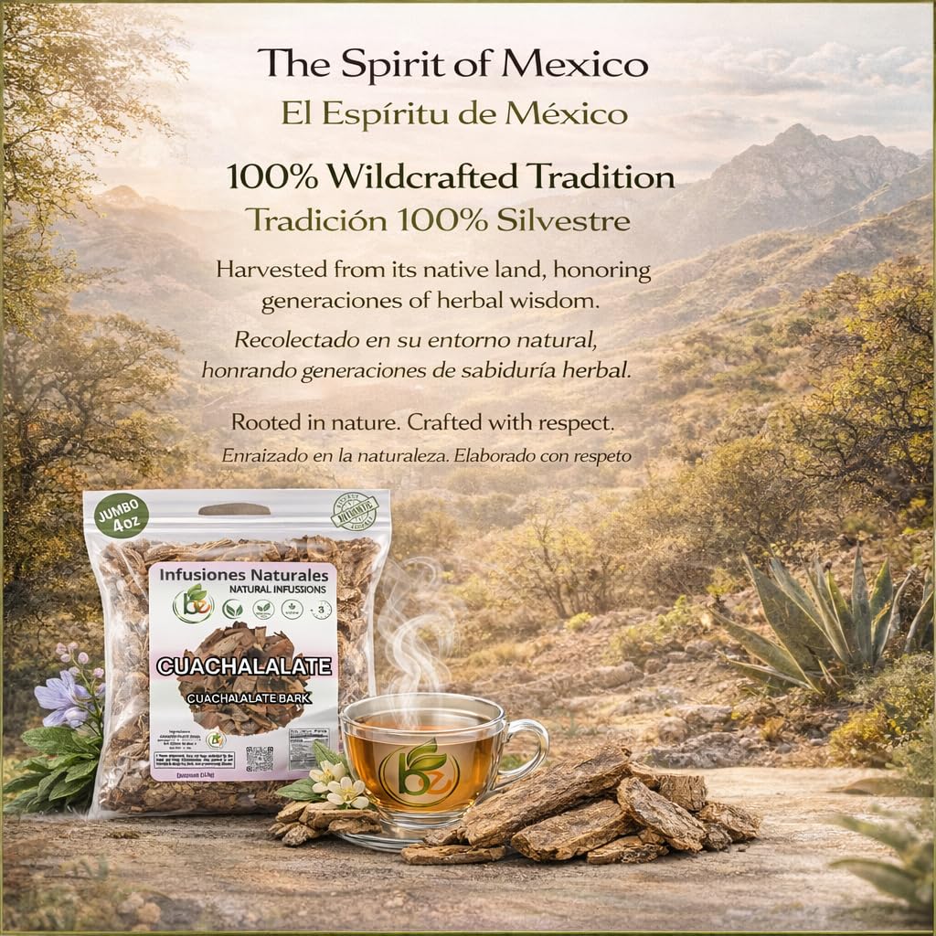 B-Experts Cuachalalate Tea 4 oz-113g. Mexican Cuachalala, Wildcrafted (Juliana Adstringens) | 100% All Natural - NON Gmo