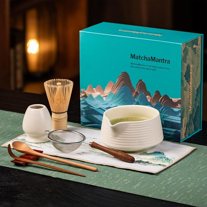 Premium Matcha Ceremony Set – Complete 9-Pcs Ritual Kit – Presented in Luxury Magnetic Gift Box, Per