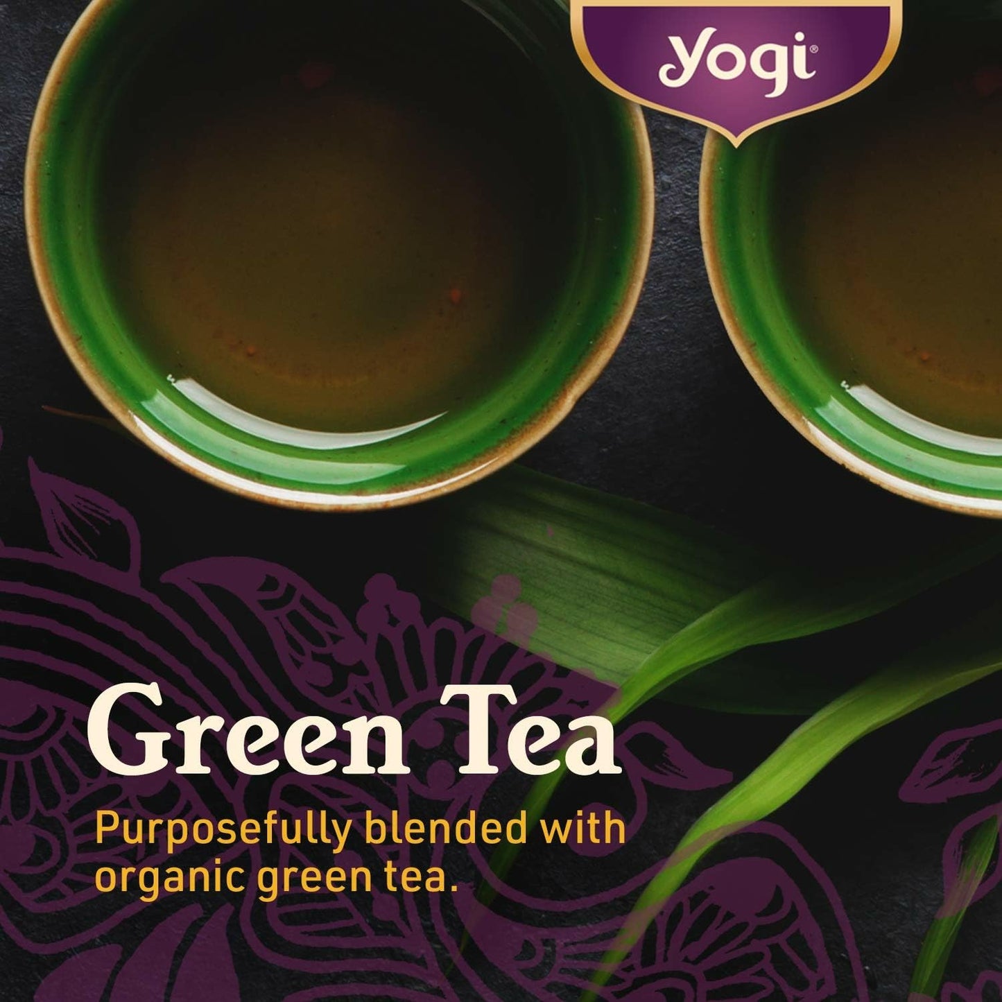 Yogi Tea Pure Green Tea - 16 Bags per Pack (4 Packs) - Organic - Supports Overall Health & Provides Antioxidants