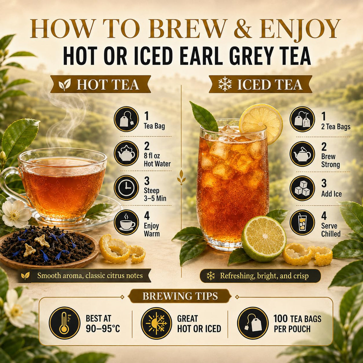 Natural earl grey Black tea 200g. 100 tea bags 100% natural earl grey tea loose leaf Tea.Additive-Free• Sugar-Free • Vegan