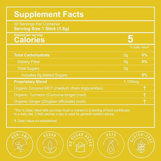 Immunity Tea Sticks - Lemon Ginger (30 Count)