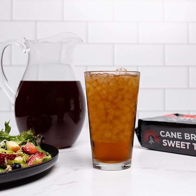 Cane Brew Sweet Tea – Southern Black Iced Teas, Family Size – No Boil, Zero Mess – Cold Brew for Home, Camping, RV, or Travel, 8 Half Gallon Bags