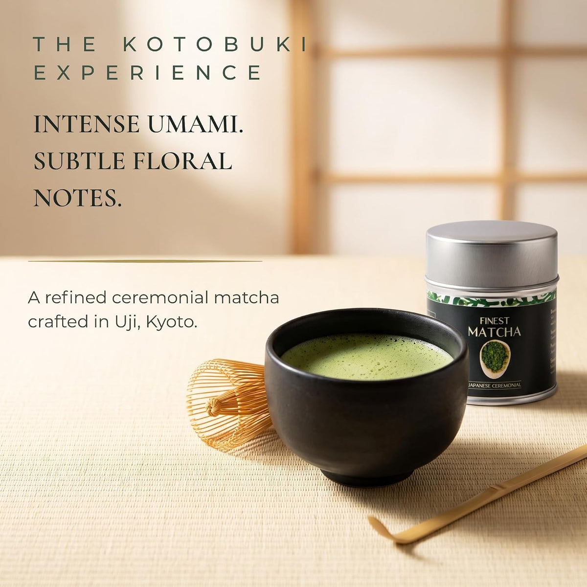 Heapwell Ceremonial Grade Matcha Powder, Uji Kyoto Japanese Matcha, 1.05 oz