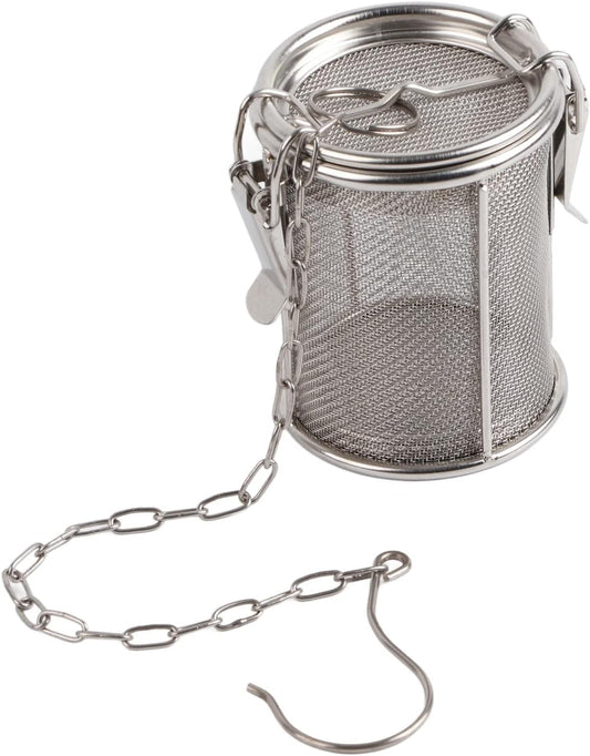 Tea Strainers for Loose Tea, Stainless Steel Seasoning Strainer | 8x10cm, Tea Infuser with Chain, Soup Seasonings Separation Basket Filter Tea Steeper for Brew Tea