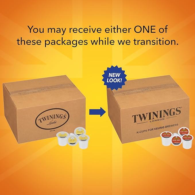 Twinings Earl Grey Black Tea K-Cup Pods for Keurig, 56 Count (Pack of 1), Flavoured with Citrus & Bergamot, Caffeinated, Enjoy Hot or Iced