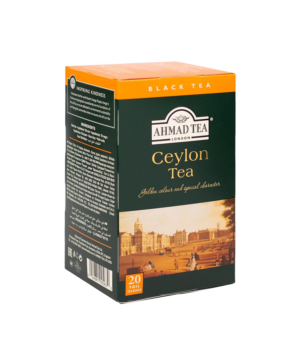 Ahmad Tea Ceylon Tea, 20-Count Boxes (Pack of 6)