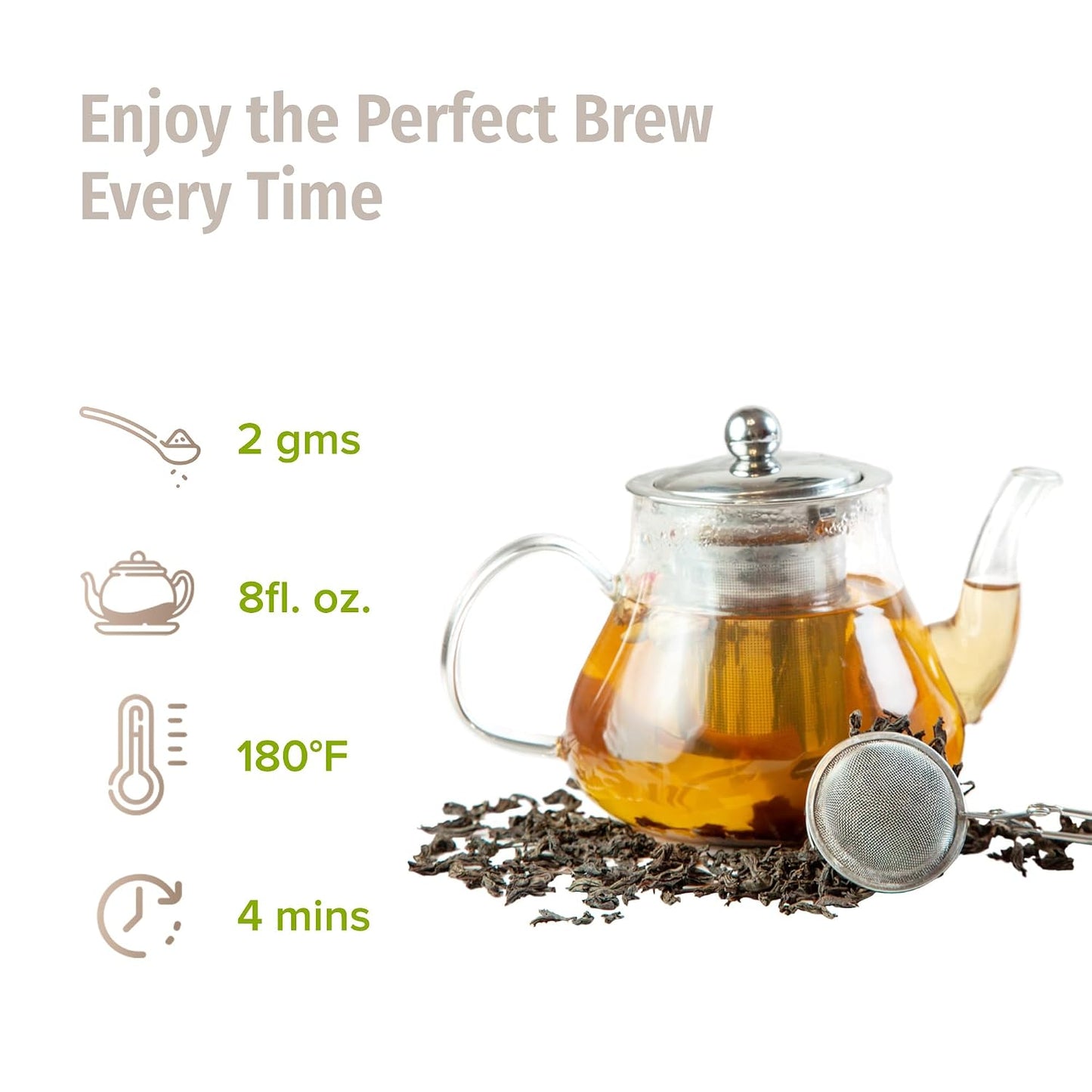 NEPAL TEA Organic Silver Tip Tea Loose Leaf - USDA Certified Organic Loose Leaf Tea from a Family Farm in the Himalayas - Premium Leaves - 3.5 oz / 100 g (Silver Yeti)