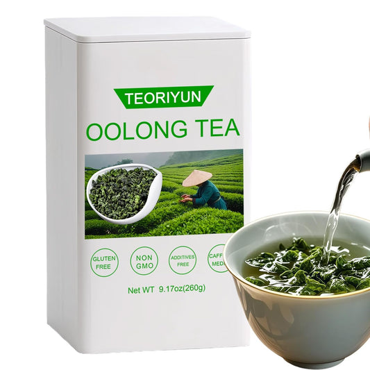 Organic Oolong Tea, Smooth Taste, Low Caffeine, Hot and Cold Brew (Oolong(9.17 oz / 260g))