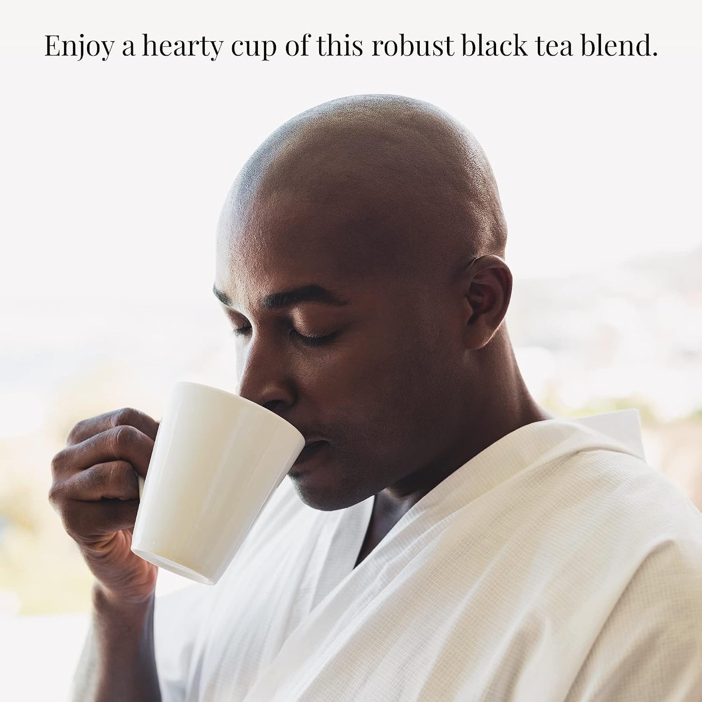 The Republic of Tea British Breakfast Black Tea, 50 Count | Naturally Caffeinated. Made for morning or afternoon sipping. Brisk and full-bodied. Gluten Free and Kosher.
