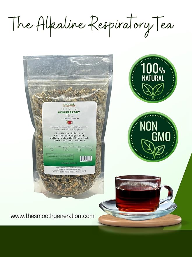 Alkaline Herbal Tea – 100% Wildcrafted Herbs, Immune Boost, 4 oz Loose Leaf