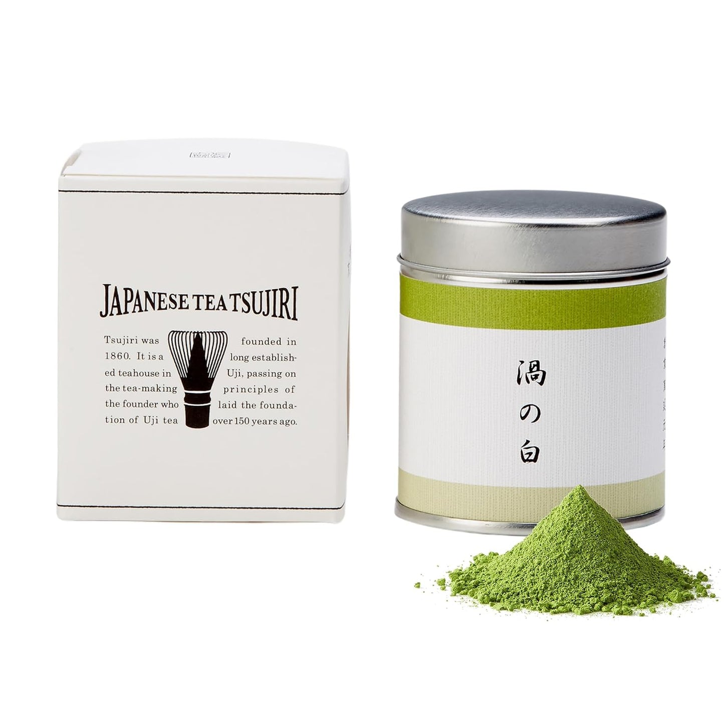 Tsujiri Matcha - Uzu no Shiro (30g / 1.06oz) - Ceremonial Grade Matcha Powder - Authentic Japanese First Harvest Matcha Green Tea - Uji, Kyoto, Japan