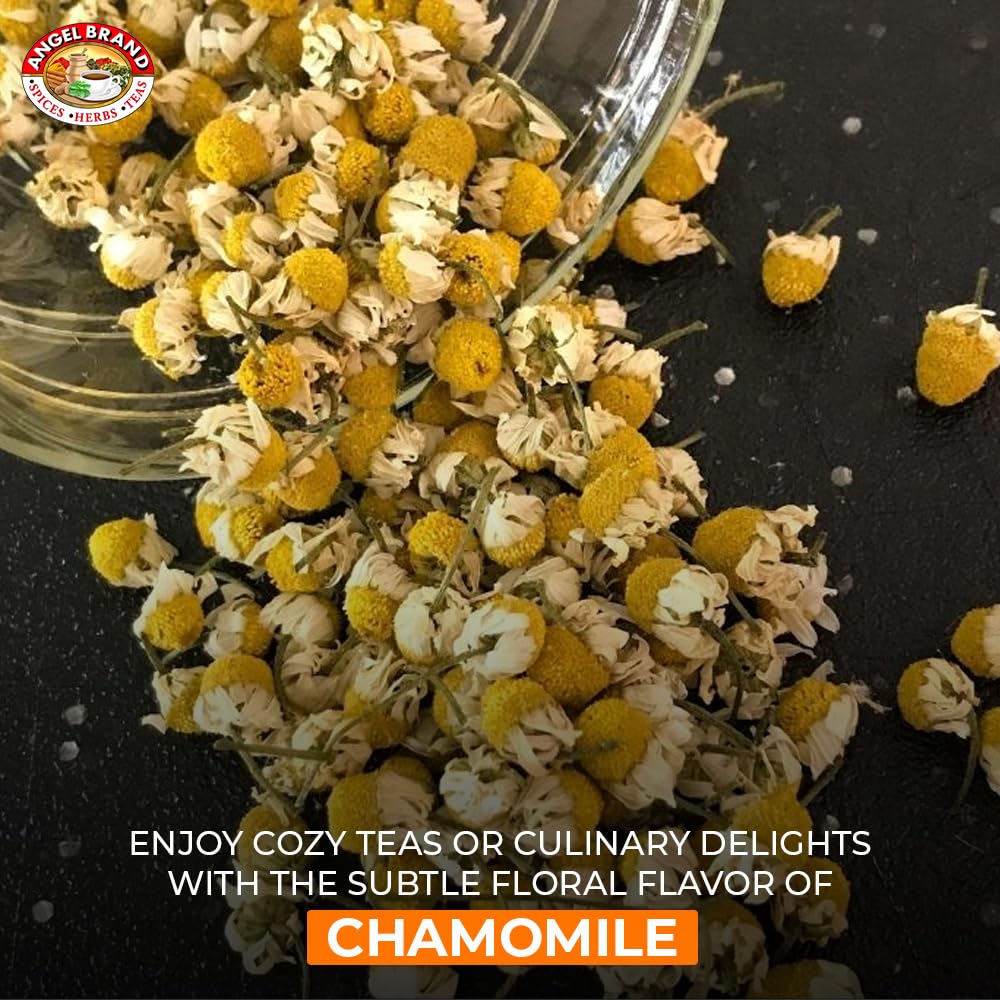 Dried Chamomile Flowers | 0.25 oz | 3 Pack | For Tea and Infusions | Gentle floral flavor