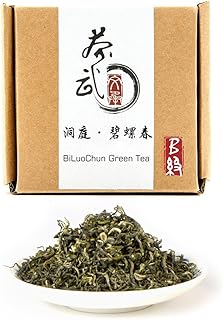 ChaWuWarmSun-[B] BiLuoChun Green Tea,3.5oz(100g),Loose Leaf Tea,DongTing Mountain,Chinese Famous Green Tea