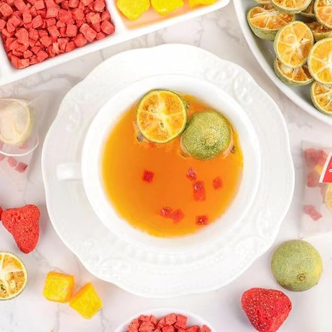 Strawberry green kumquat passion fruit tea 8.81oz Crispy fruit tea bag Bagged tea
