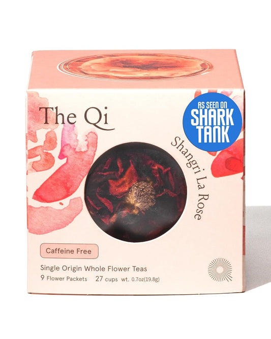 The-Qi Shangri-La Rose Blooming Flower Tea – The Qi 9 Pcs Handpicked Whole Rose Flowers
