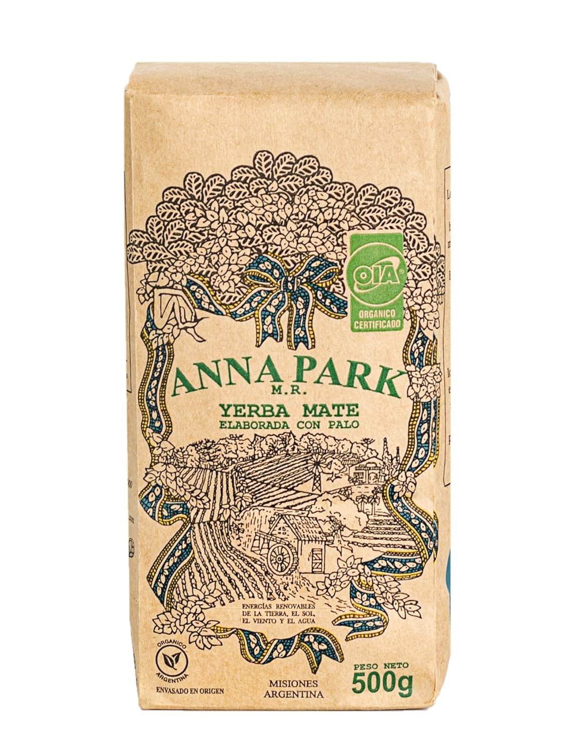 LATAM CONCEPT Anna Park Yerba Mate from Argentina - Organic - 1.1 LB (500gr)