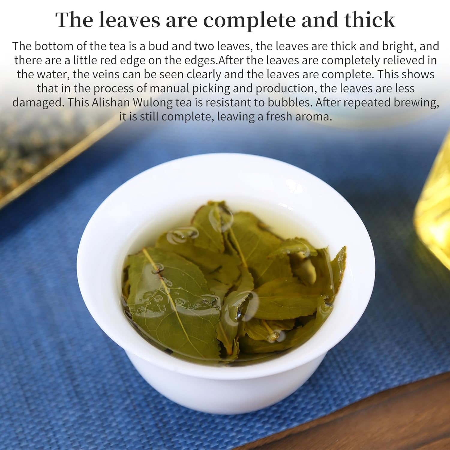 Yuexi Alishan Oolong Tea Loose Leaf Taiwan High Mountain Tea Taiwan Gaoshan Ulong Tea Green Oolong Tea 阿里山 台湾茶 高山茶 乌龙茶 150g/5.29oz