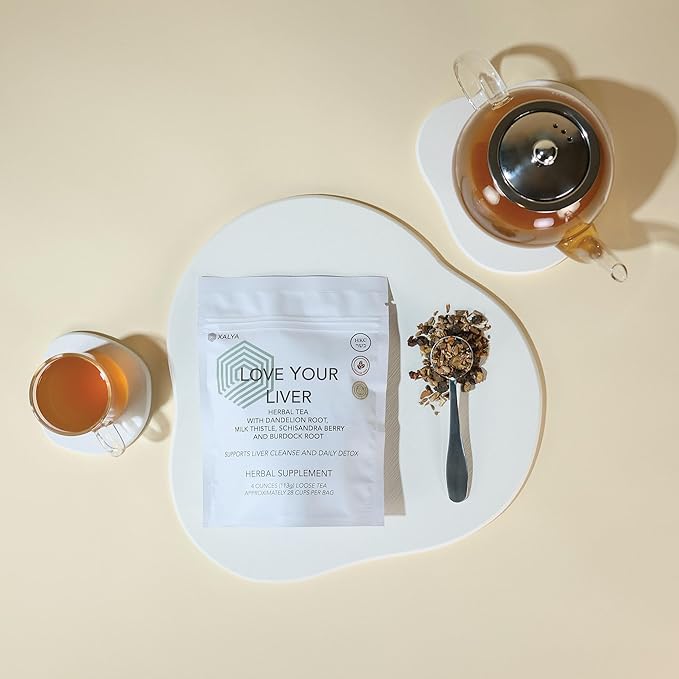 Herbal Tea – Caffeine-Free Herbal Blend with Dandelion Root, Milk Thistle, Schisandra, Burdock – 4 oz Loose Tea