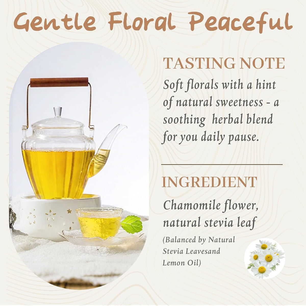 Johou Chamomile Herbal Tea Pods for K-Cup Brewer