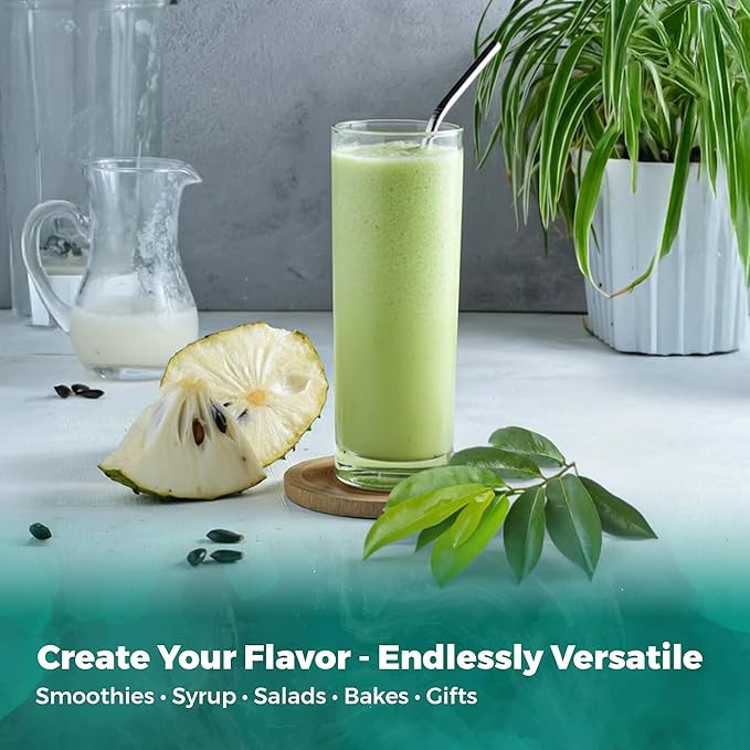 Fresh Soursop Leaf Tea from the USA – 100% Pure, Wild-Harvested Herbal Loose Leaf Tea, Natural Aroma, Caffeine-Free, No Additives or Preservatives