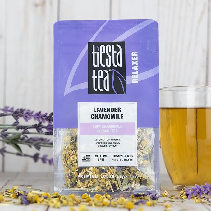 Tiesta Tea - Top Loose Leaf Tea Gift Box, Medium Caffeinated Assorted Blends, 3 Pouched Bags for Hot & Iced Brews Variety Pack, Green, Herbal, Fruity & Lavender