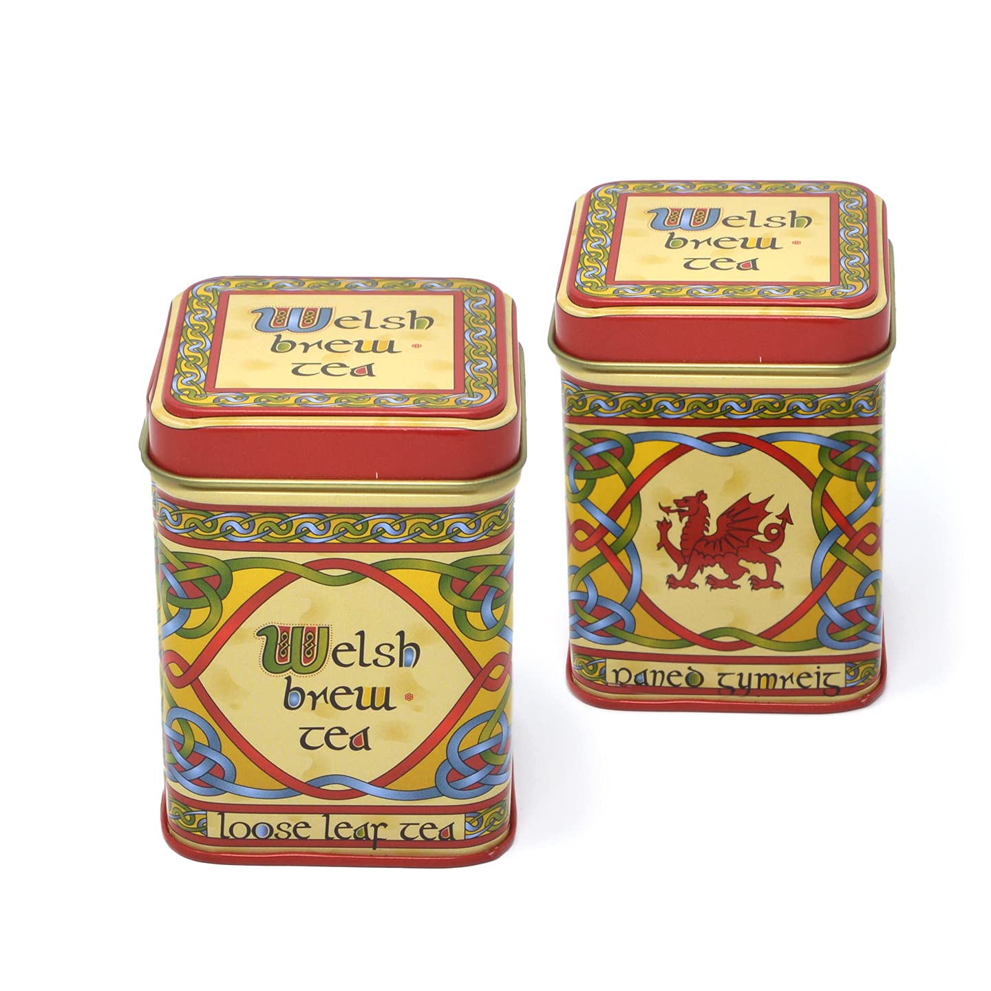 Royal Tara Set of 2 Welsh Brew Loose Leaf Tea with Celtic Red Dragon (Net Weight -1.41 oz Gross Weight -3.35oz)
