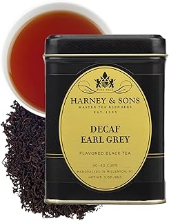 Harney & Sons Decaffeinated Earl Grey Tea, Loose Leaf 3 ounce tin