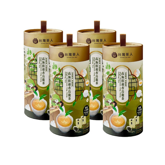 TAIWAN CHA REN Premium Series - Taiwan High Mountain Ying Xiang Oolong Tea Loose Leaves, 14.1oz (100g*4cans)