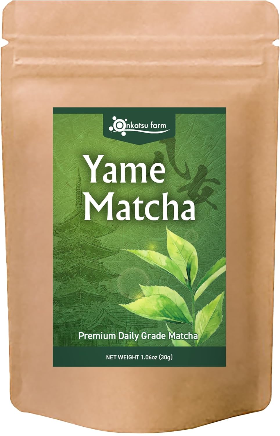 [Onkatsu Farm] Yame Matcha Series - Premium and Ceremonial Grade -Japanese Tea Made In Japan - English Label (Yame Premium Grade)