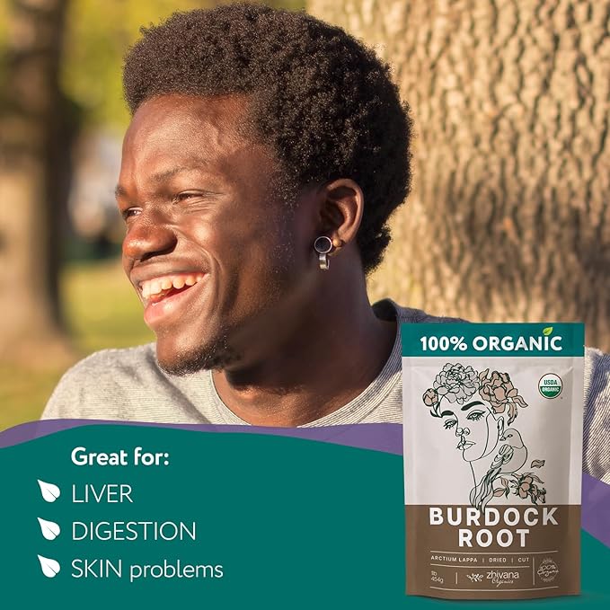Super Value Pack 10 LB - Organic Burdock Root Tea - Greater Burdock Root Herb